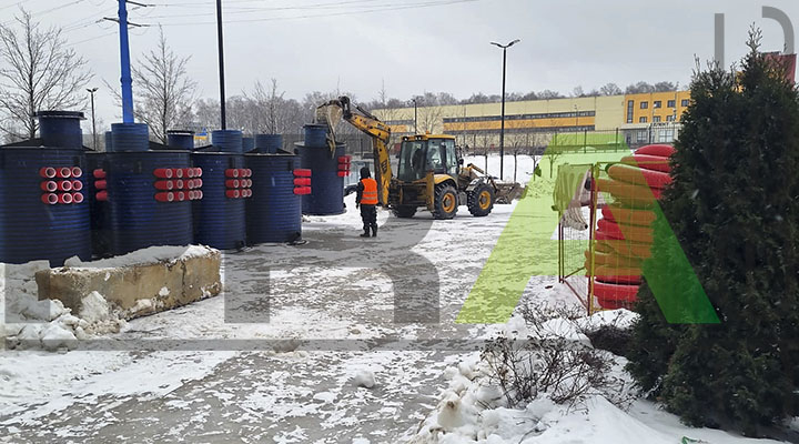 Строительство дороги в поселении Сосенское Новой Москвы