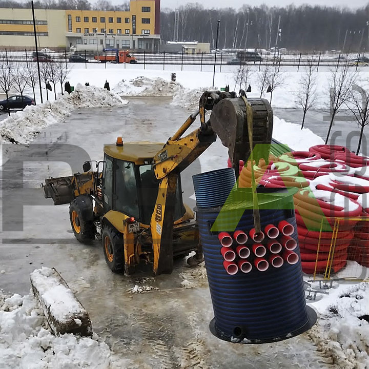 Строительство дороги в поселении Сосенское Новой Москвы